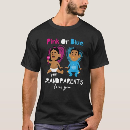 Rosa oder blau Ihre Großeltern Lieben Sie Geschlec T-Shirt (Vorderseite)