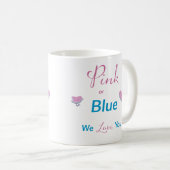 Rosa oder Blau Kaffeetasse (VorderseiteRechts)