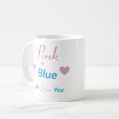 Rosa oder Blau Kaffeetasse (Vorderseite Links)
