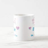 Rosa oder Blau Kaffeetasse (Mittel)