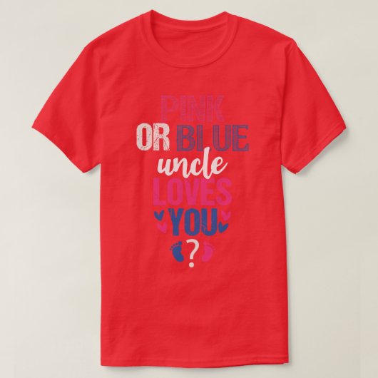 Rosa oder blau Lieben Sie 1 T-Shirt (Design vorne)