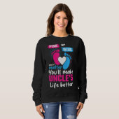 Rosa oder Blau macht Onkels zu einer besseren Dars Sweatshirt (Vorne ganz)