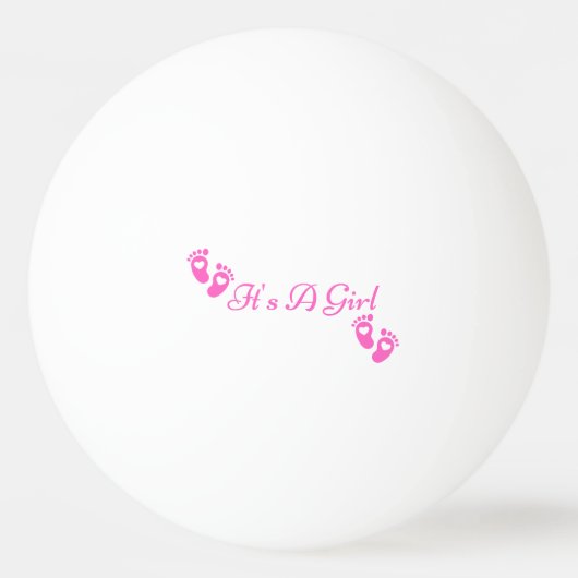 Rosa oder blau (Mädchen) Geschlecht Ping Pong Ball Tischtennisball (Rückseite)