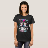 Rosa oder Blau Mama liebt dich Kuh Geschlecht enth T-Shirt (Vorne ganz)