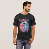 Rosa oder Blau Oma liebt dich Geschlecht Enthüllun T-Shirt (Vorne ganz)