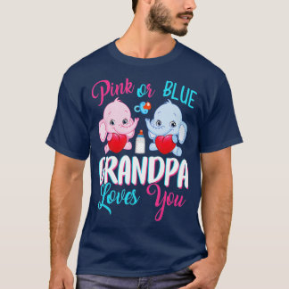Rosa oder Blau Opa liebt dich Elefanten-Baby Gesch T-Shirt