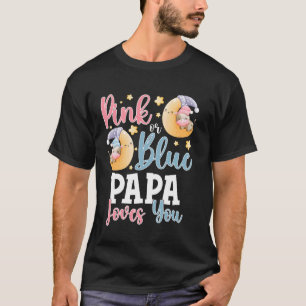 Rosa oder Blau Papa liebt dich schlafende Kuh Baby T-Shirt