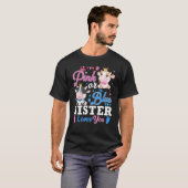 Rosa oder Blau Schwester liebt dich Geschenke Kuh T-Shirt (Vorne ganz)