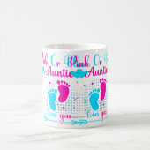 Rosa oder Blau Tante liebt dich süße Geschlechtsen Kaffeetasse (Mittel)