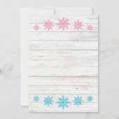 Rosa oder Blau Ugly Sweater Weihnachtsgeschlecht o Einladung (Rückseite)