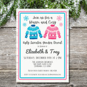 Rosa oder Blau Ugly Sweater Weihnachtsgeschlecht o Einladung