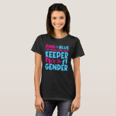 Rosa oder blau unser Gender Girl Team T-Shirt (Vorne ganz)