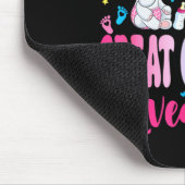 Rosa oder Blau Urgroßmutter liebt Geschlechtsenthü Mousepad (Ecke)