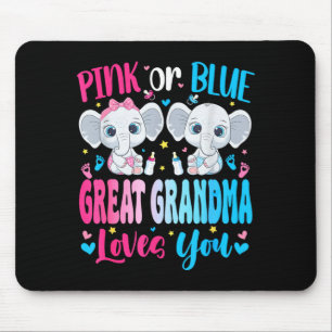 Rosa oder Blau Urgroßmutter liebt Geschlechtsenthü Mousepad