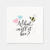 Rosa oder blau, was wird das Geschlecht offenbaren Serviette (Vorderseite)