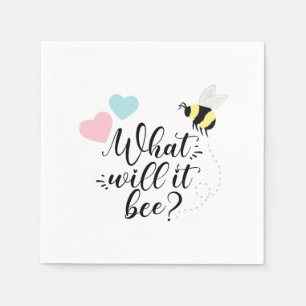 Rosa oder blau, was wird das Geschlecht offenbaren Serviette