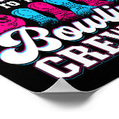 Rosa oder blau Willkommen bei Bowling Crew Gender Poster (Ecke)