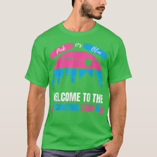 Rosa oder blau Willkommen beim Camping Crew Gender T-Shirt