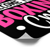 Rosa oder blau Willkommen in der Boxen Crew Neugeb Poster (Ecke)