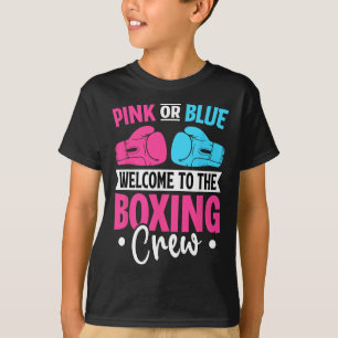 Rosa oder blau Willkommen in der Boxen Crew Neugeb T-Shirt