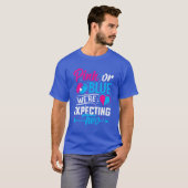 Rosa oder Blau, wir erwarten zwei (3) T-Shirt (Vorne ganz)