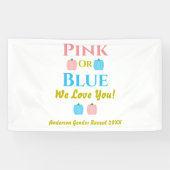 Rosa oder blau, wir Liebe dich! Geschlechtsankündi Banner (Horizontal)