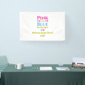 Rosa oder blau, wir Liebe dich! Geschlechtsankündi Banner (Messe)
