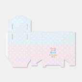Rosa oder blau, wir Liebe dich! Geschlechtsankündi Geschenkschachtel (Ungefaltet)