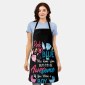 Rosa oder blau Wir Liebe Sie Gender Reveal Team Schürze (Getragen)