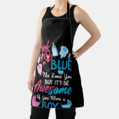 Rosa oder blau Wir Liebe Sie Gender Reveal Team Schürze (InSitu)