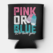 Rosa oder blau Wir Liebe Sie Geschlechtsverkehr ze Dosenkühler (Vorderseite)