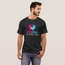 Rosa oder Blau wir Liebe Sie Shirt