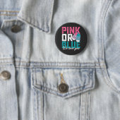 Rosa oder Blau Wir lieben dich Geschlecht verraten Button (Beispiel)