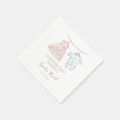 Rosa oder blaue Baby-Kleidung Boho Gender-Offenbar Serviette (Ecke)