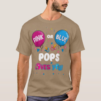 Rosa oder blaue Ballon Pop Lieben Sie Geschlecht z T-Shirt