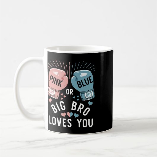 Rosa oder blaue Big Bro Lieben, die Sie Boxing Ges Kaffeetasse (Links)