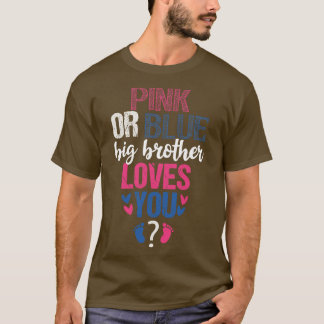 Rosa oder blaue Big Brother Lieben T-Shirt