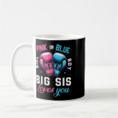 Rosa oder blaue Big Sis Lieben, die Sie Boxing Gen Kaffeetasse (Links)
