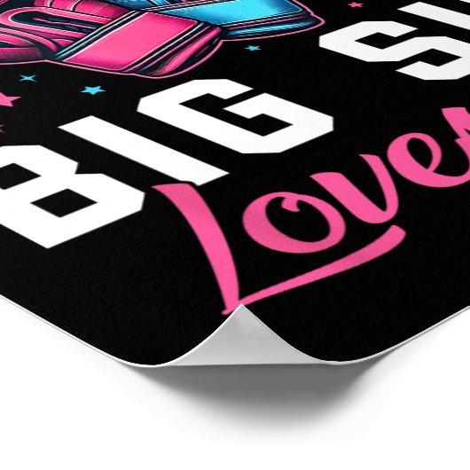 Rosa oder blaue Big Sis Lieben, die Sie Boxing Gen Poster (Ecke)