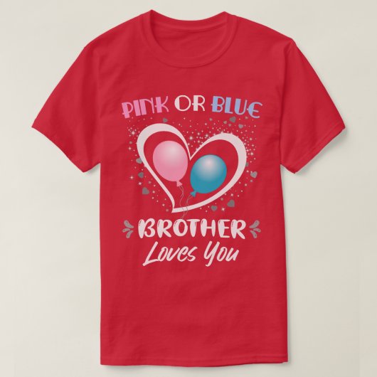 Rosa oder blaue Brüder Lieben Sie Männer Bro Boys  T-Shirt (Design vorne)