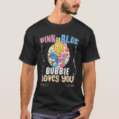 Rosa oder blaue Bubby-Lieben Sie Jüdische Großmutt T-Shirt (Vorderseite)