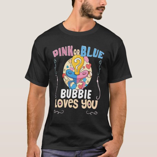 Rosa oder blaue Bubby-Lieben Sie Jüdische Großmutt T-Shirt (Vorderseite)
