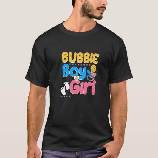 Rosa oder blaue Bubby-Lieben Sie jüdische Großmutt T-Shirt (Vorderseite)