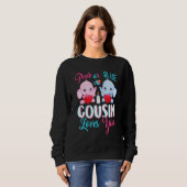 Rosa oder blaue Cousin Lieben Sie Elefanten Baby G Sweatshirt (Vorne ganz)