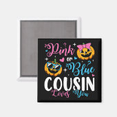 Rosa oder blaue Cousin-Lieben Sie Pumpkin Baby Squ Magnet (Vorderseite/Rückseite)