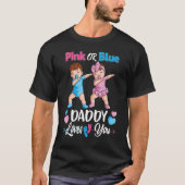 Rosa oder blaue Daddy-Lieben, bei denen das Baby-G T-Shirt (Vorderseite)