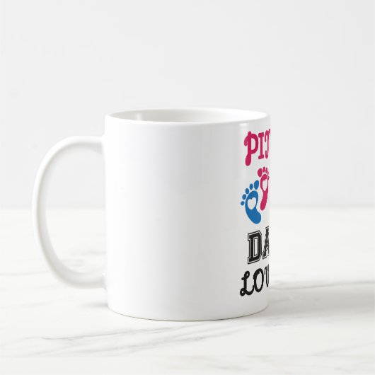 Rosa oder blaue Daddy Lieben Kaffeetasse (Links)
