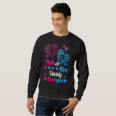 Rosa oder blaue Daddy-Lieben Sie Geschlecht zeigen Sweatshirt (Vorne ganz)