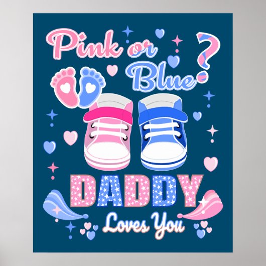 Rosa oder blaue Dadys Lieben Poster (Vorne)