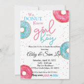 Rosa oder blaue Donut-Geschlechtsverkehr - Einladu Einladung (Vorderseite)